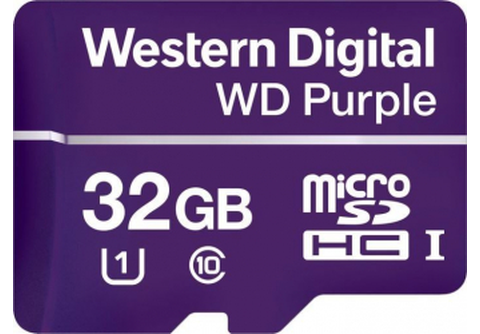 Флеш карта microSDHC 32Gb Class10 WD WDD032G1P0C Purple